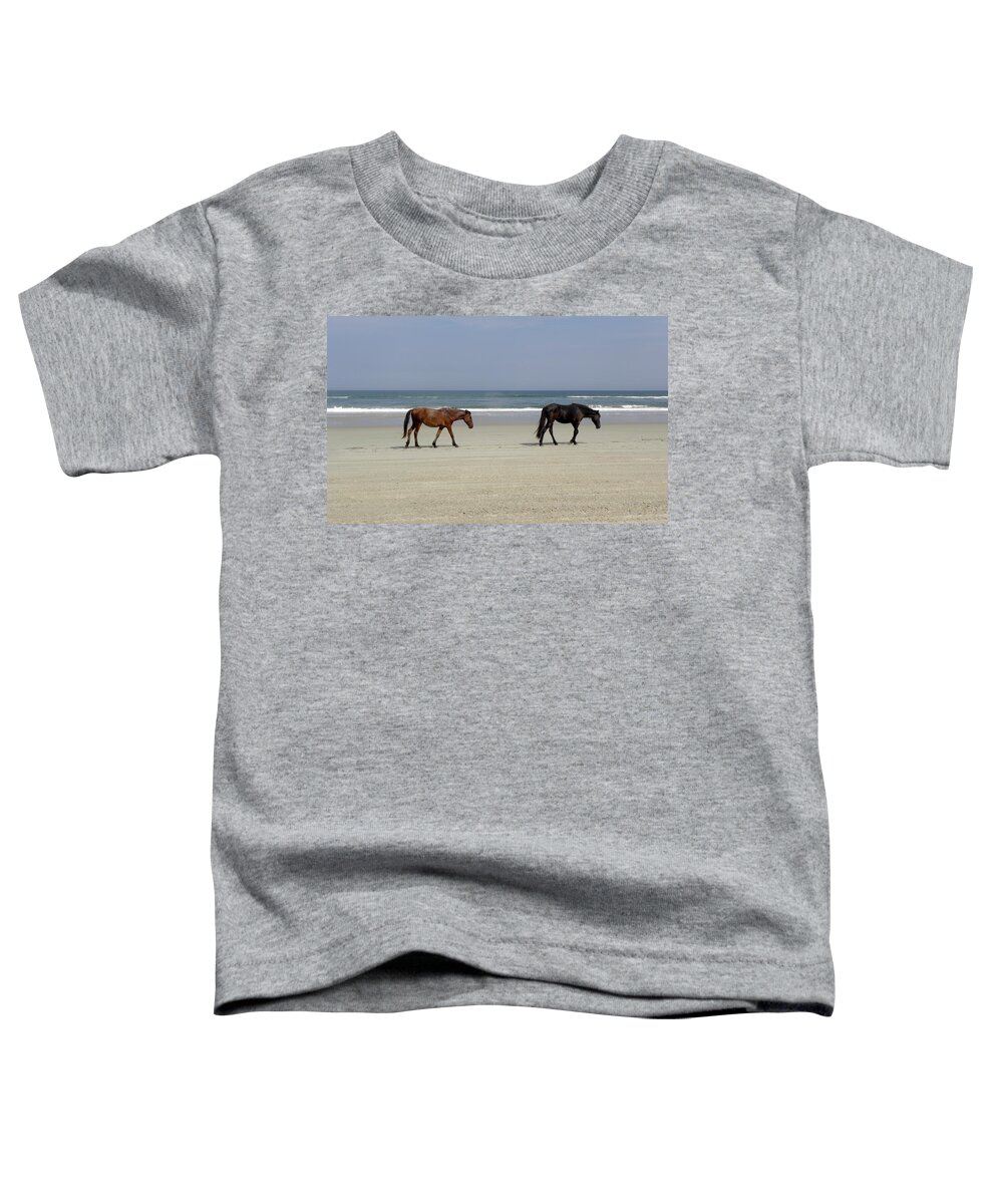Wild Toddler T-Shirt featuring the photograph Looks Good On This Side Of Beach by Kim Galluzzo