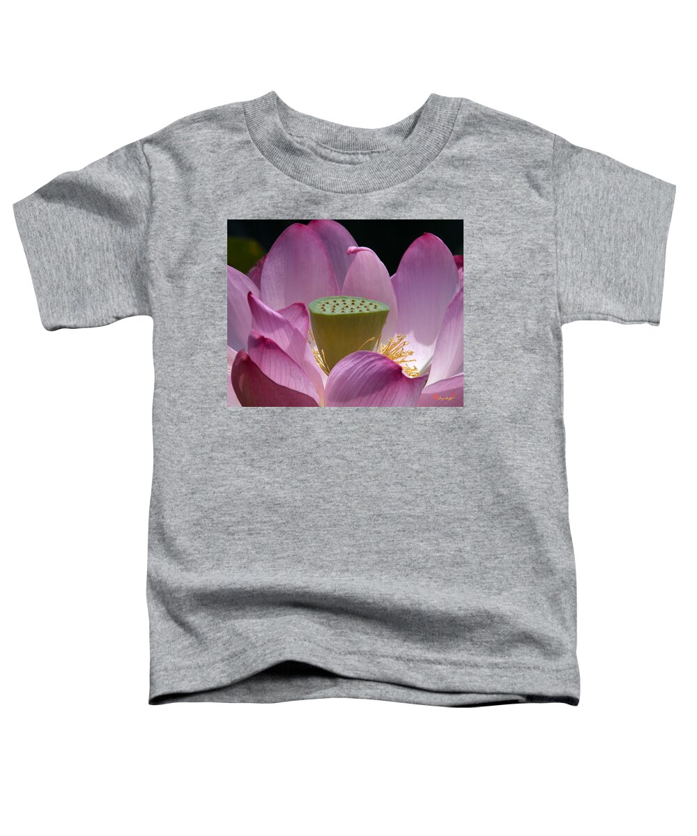 Nature Toddler T-Shirt featuring the photograph Lotus--Center of Being iv DL071 by Gerry Gantt