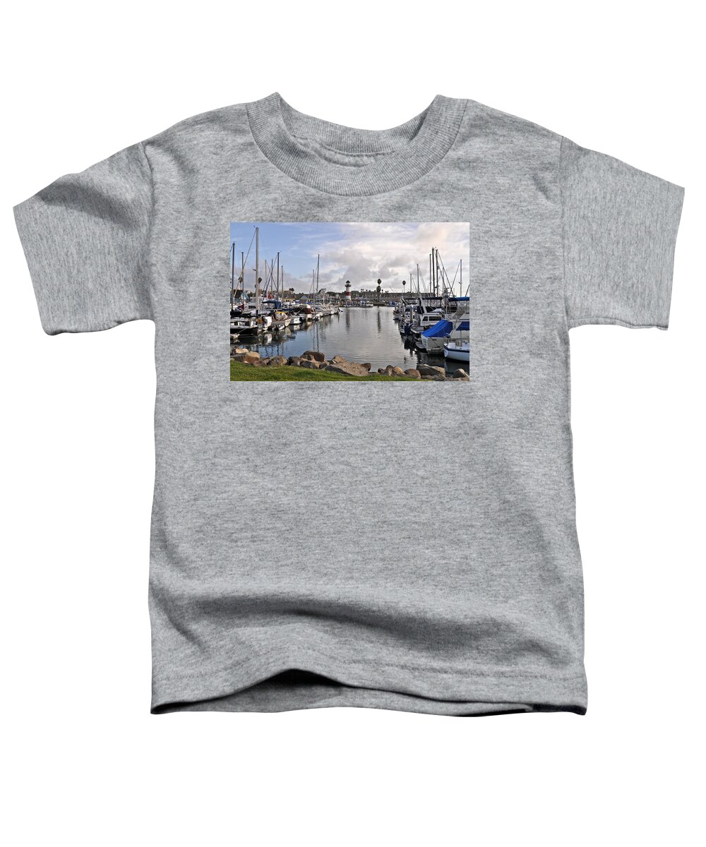 Light House Toddler T-Shirt featuring the photograph Oceaside Harbor by Bridgette Gomes