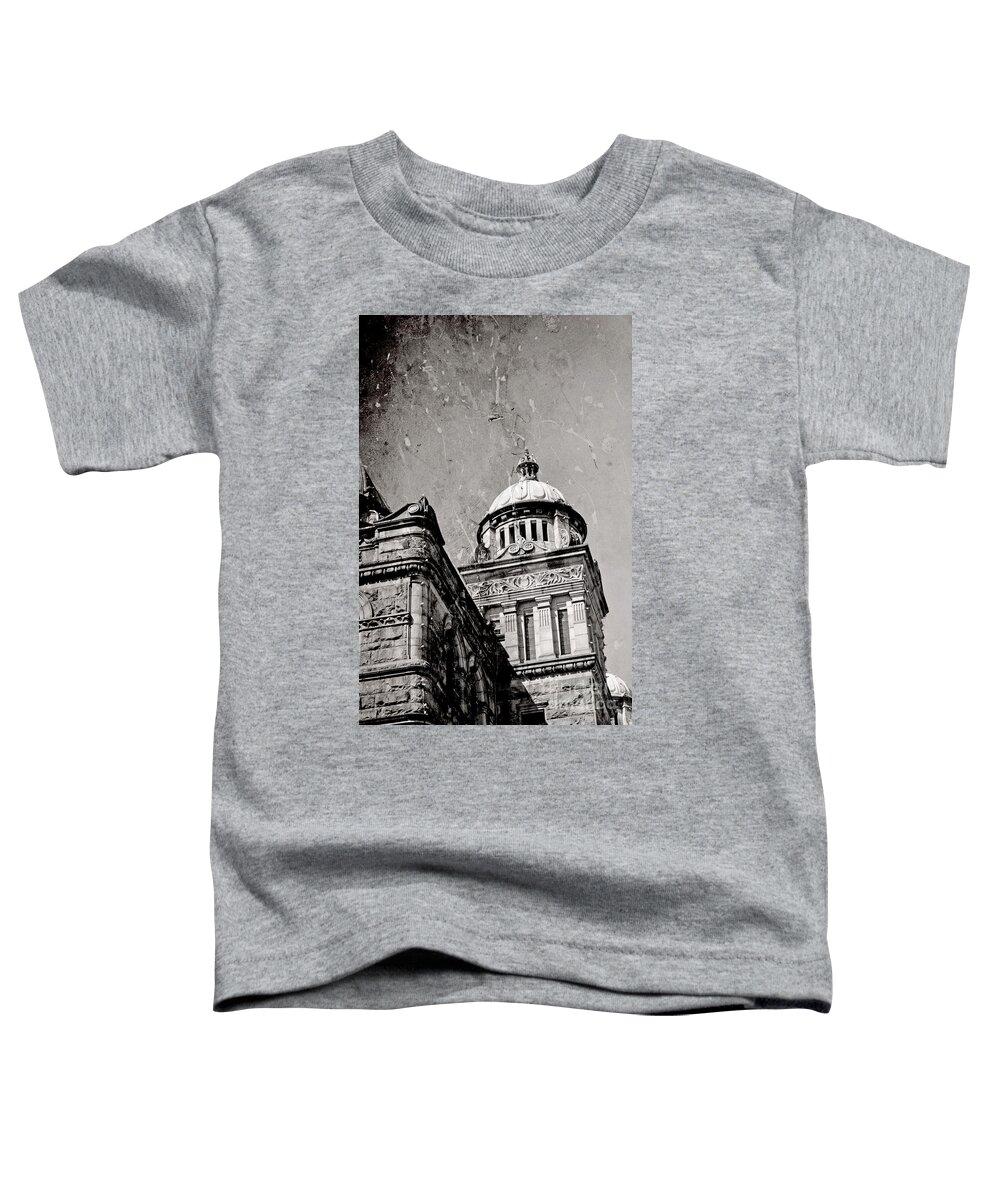 British Columbia Toddler T-Shirt featuring the photograph Old Parliament in BC by Traci Cottingham