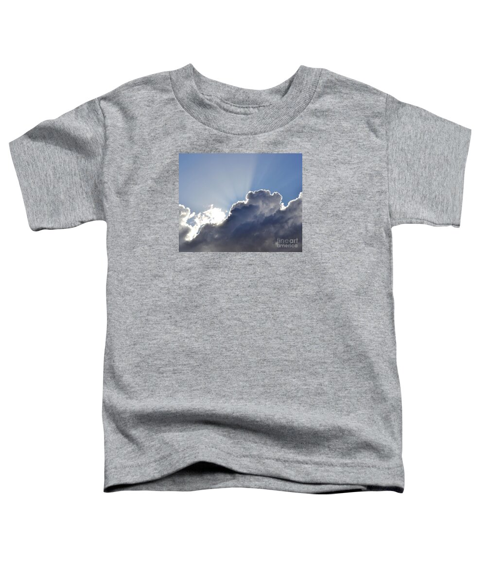 Clouds Toddler T-Shirt featuring the photograph Partly cloudy by Rebecca Margraf