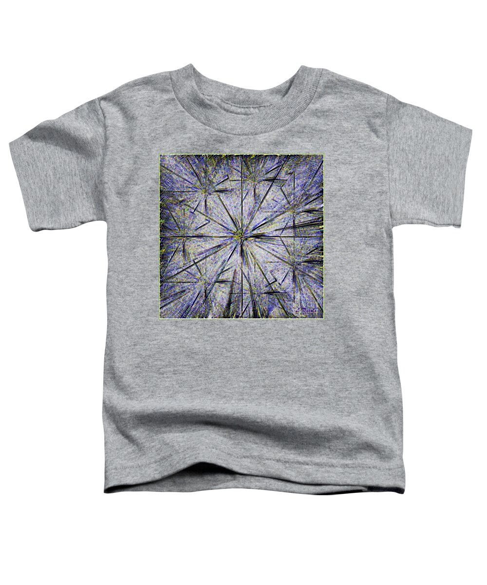 Digital Toddler T-Shirt featuring the digital art Pins and Needles by Leslie Revels