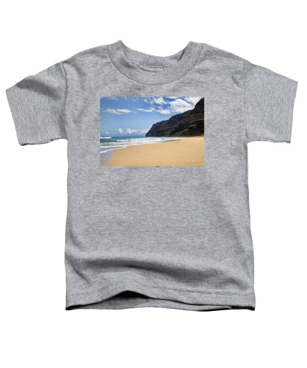 Polihale Toddler T-Shirt featuring the photograph Polihale Beach by Kelley King