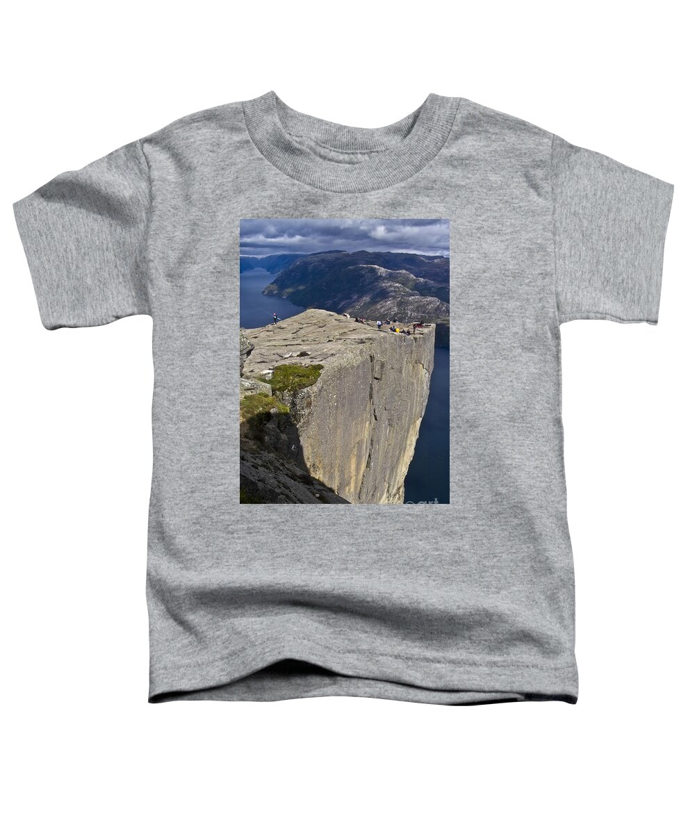 Europe Toddler T-Shirt featuring the photograph Pulpit Rock by Heiko Koehrer-Wagner