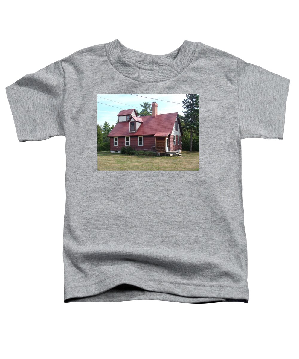 Lighthouse Toddler T-Shirt featuring the photograph Range Light by Bonfire Photography