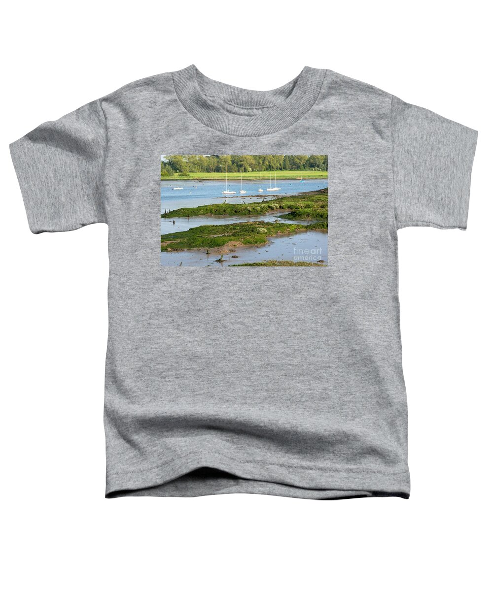 Scenic Toddler T-Shirt featuring the photograph Suffolk Mud flats by Andrew Michael