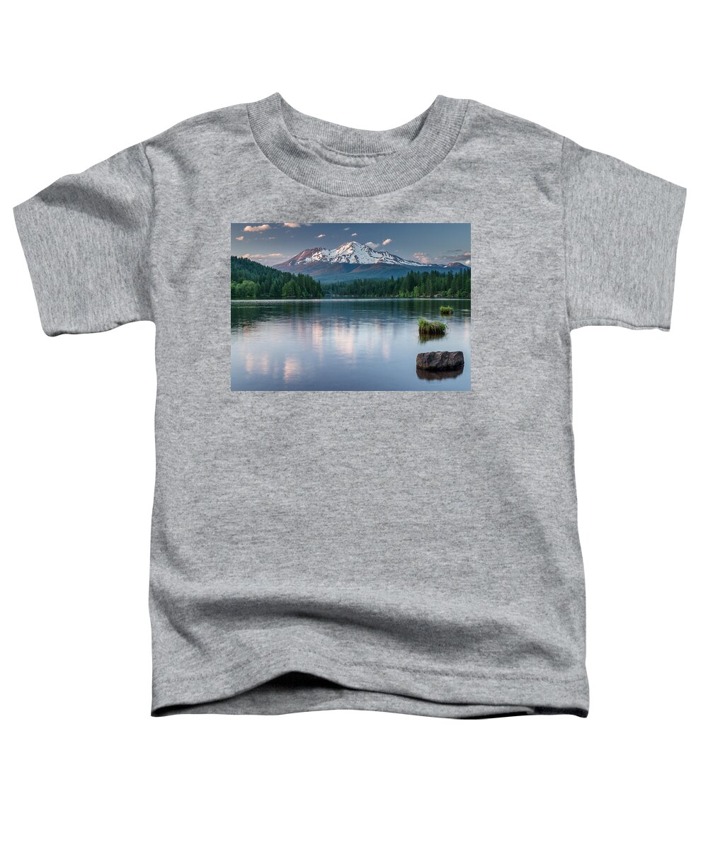 Siskiyou Lake Toddler T-Shirt featuring the photograph Summer Evening at Siskiyou Lake by Greg Nyquist