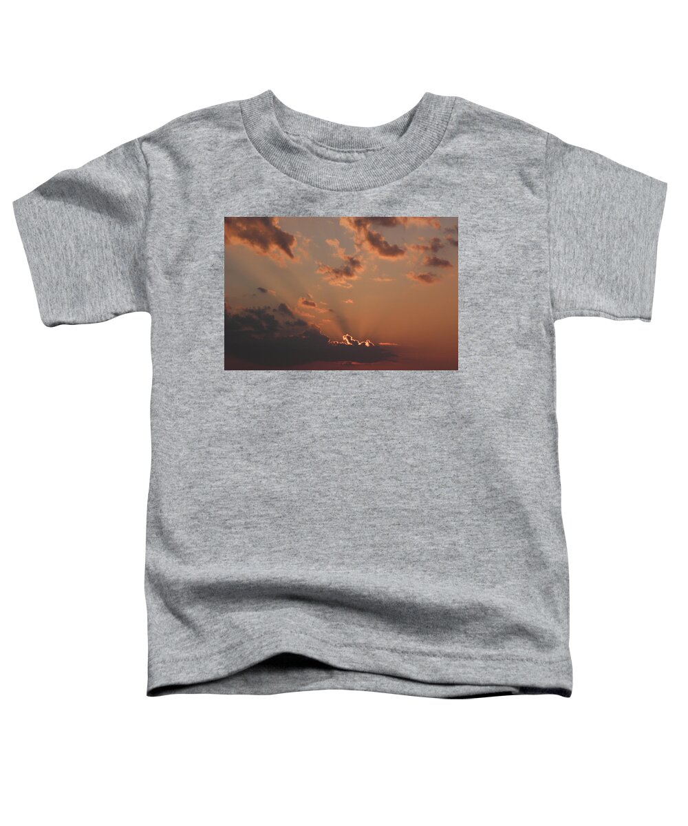 Sunrise Toddler T-Shirt featuring the photograph Sunrise In The Clouds by Kim Galluzzo