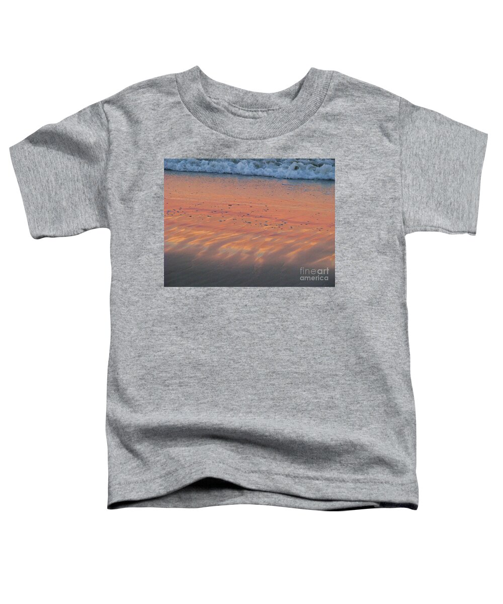 Sunset Toddler T-Shirt featuring the photograph Sunset in the Sand 2 by Michele Penner