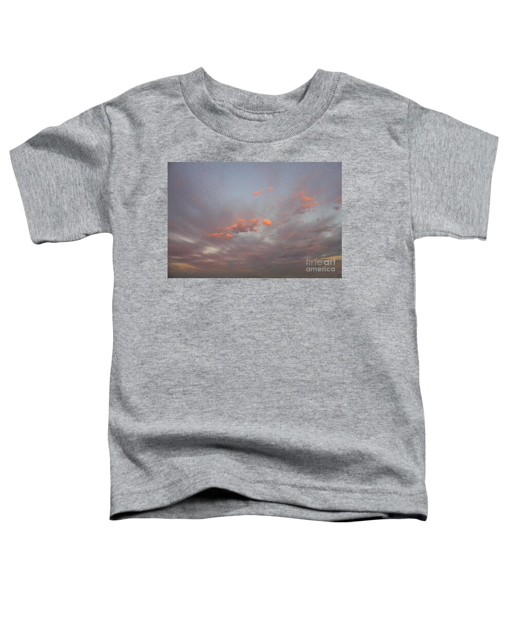 Landscape Toddler T-Shirt featuring the photograph Three Pink Clouds Landscape by Donna L Munro