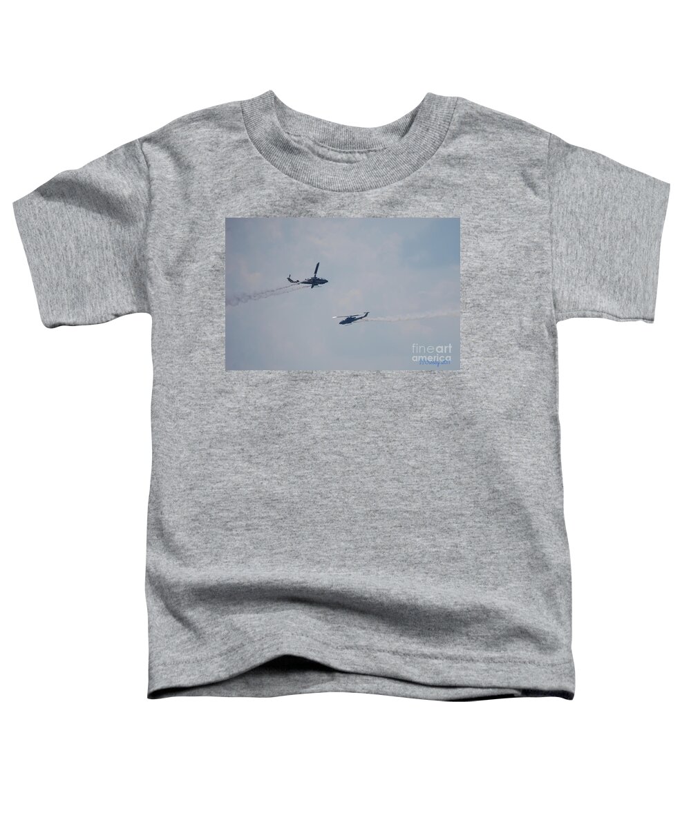 Helicopters Toddler T-Shirt featuring the photograph Two Cobras by Susan Stevens Crosby