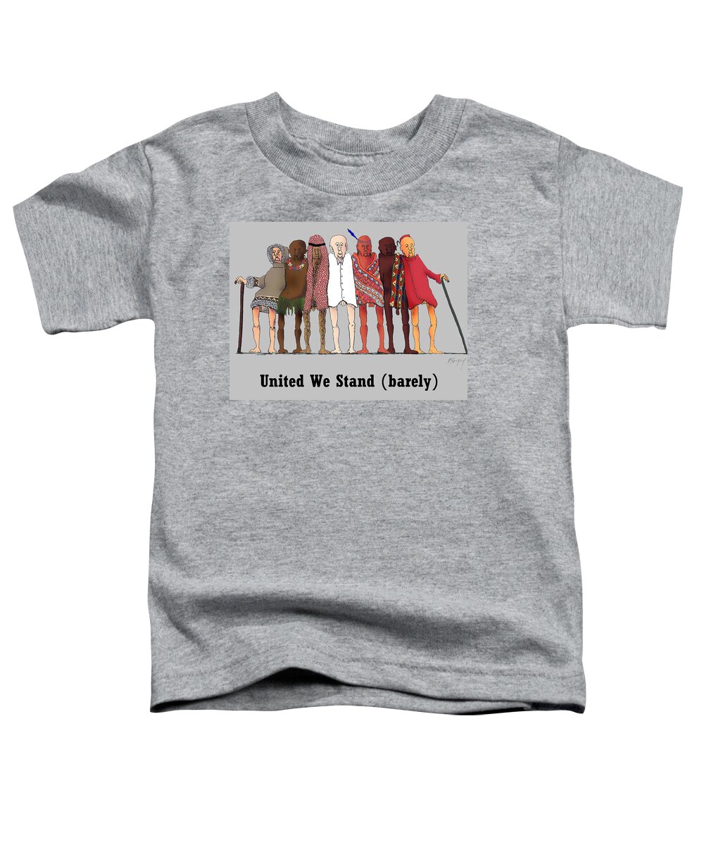 Coots Toddler T-Shirt featuring the digital art United We Stand by R Allen Swezey