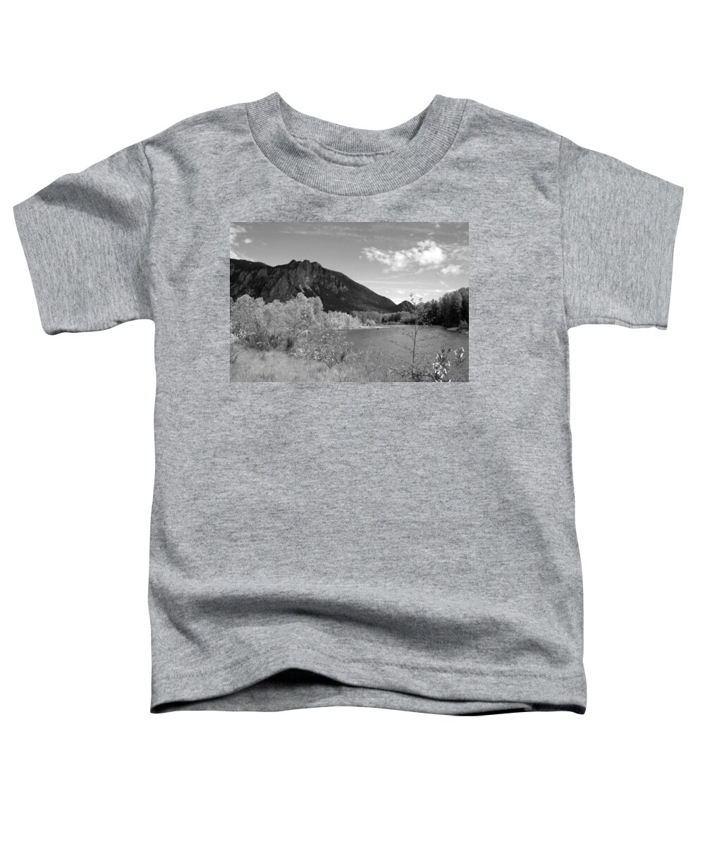 Landscape Toddler T-Shirt featuring the photograph View from the River by Kathleen Grace