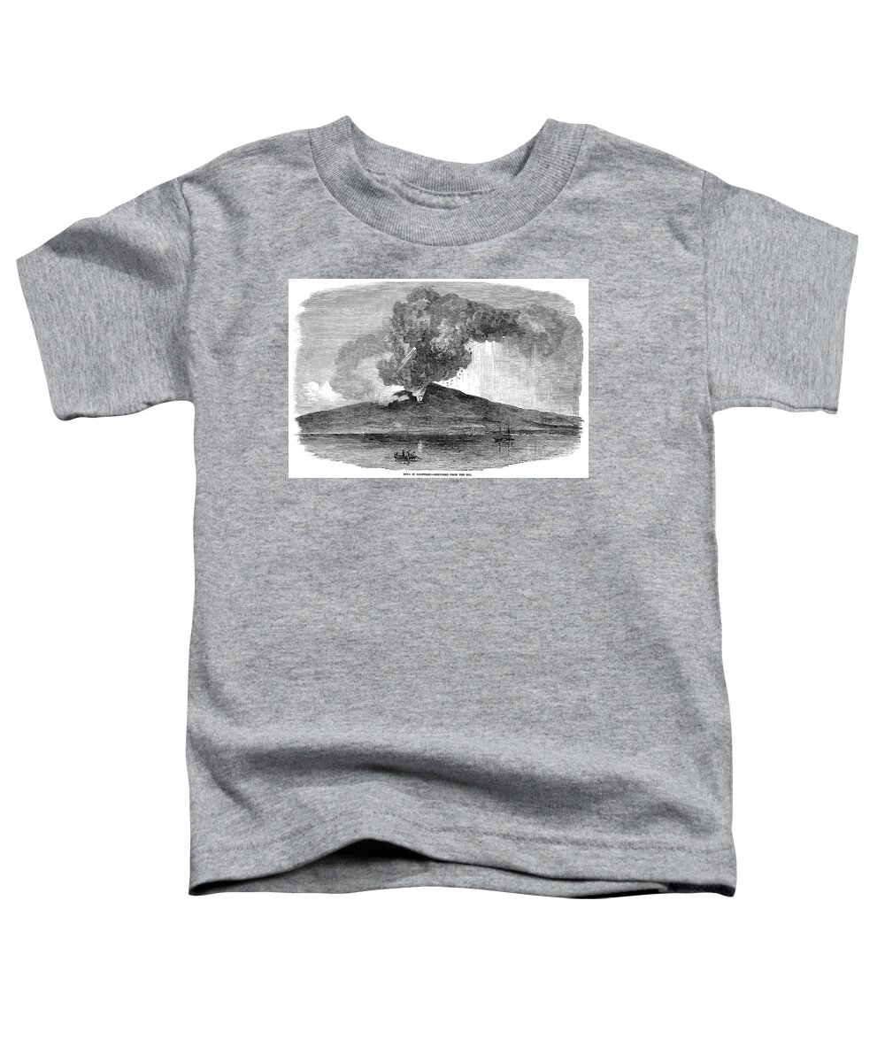 1852 Toddler T-Shirt featuring the photograph Volcano: Etna, 1852 by Granger