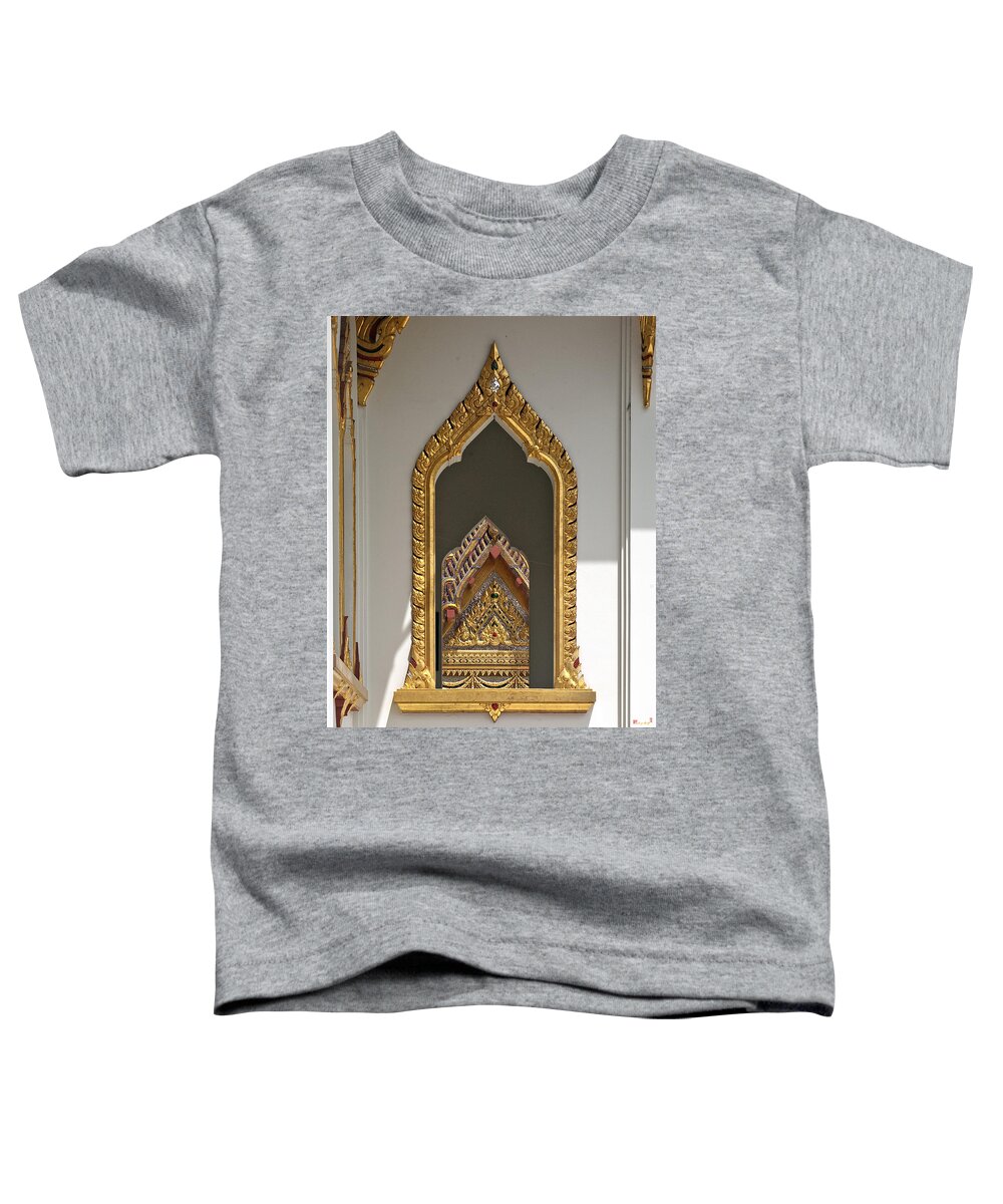 Bangkok Toddler T-Shirt featuring the photograph Wat Yannawa Center Pavilion Window DTHB064 by Gerry Gantt