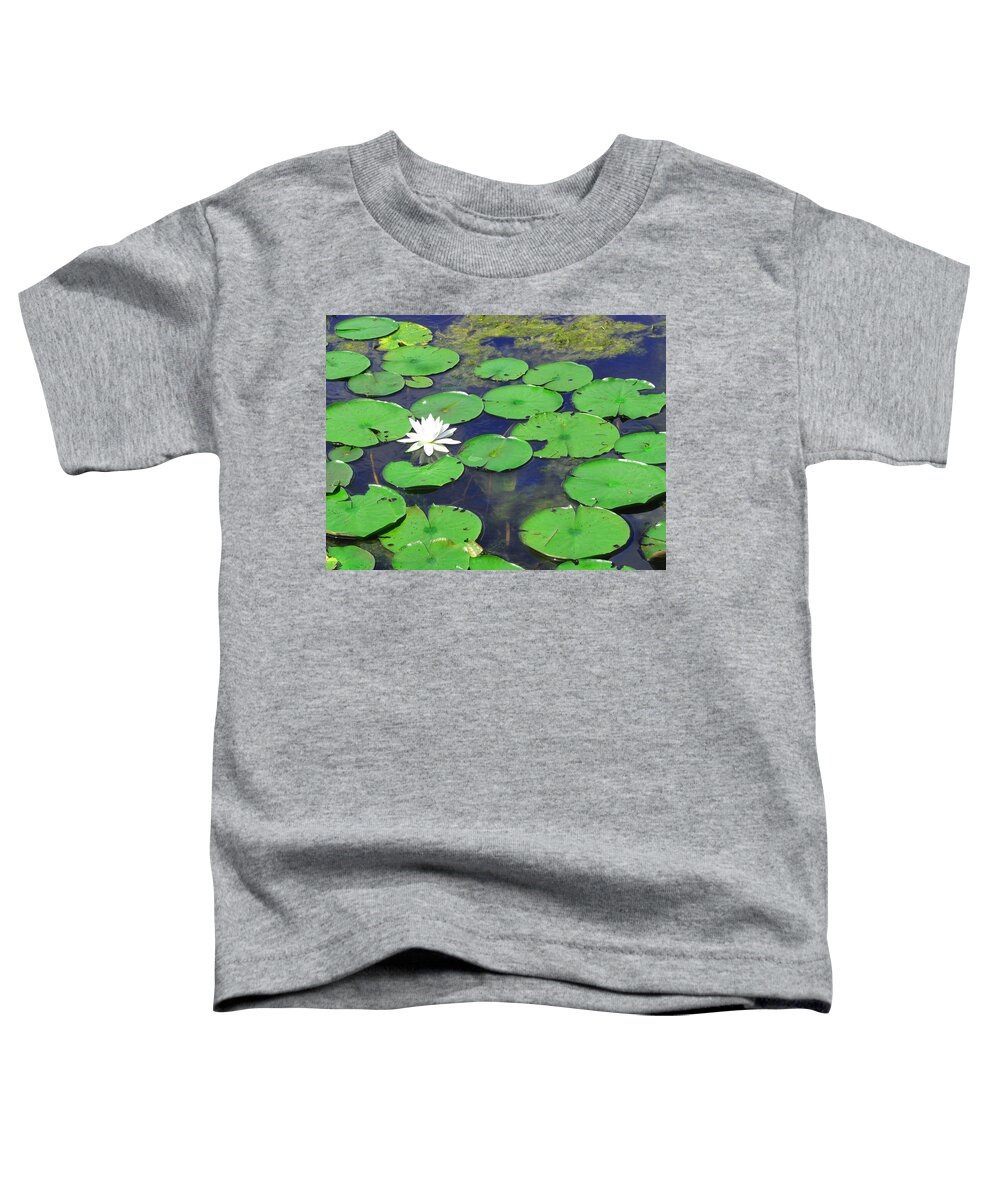 Water Lily Toddler T-Shirt featuring the photograph Water Lily by Clara Sue Beym