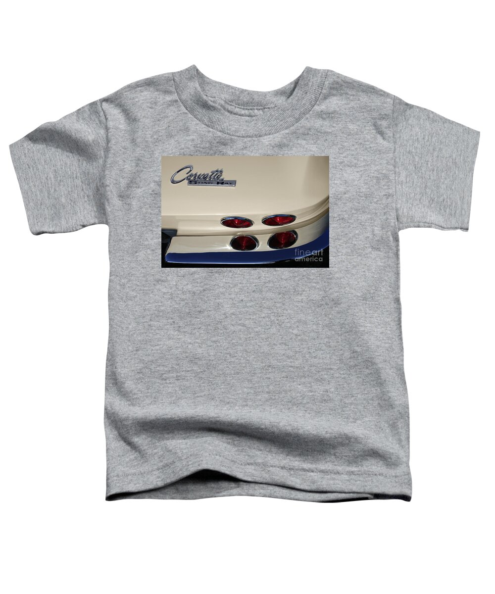 Corvette Toddler T-Shirt featuring the photograph White Stingray by Dennis Hedberg