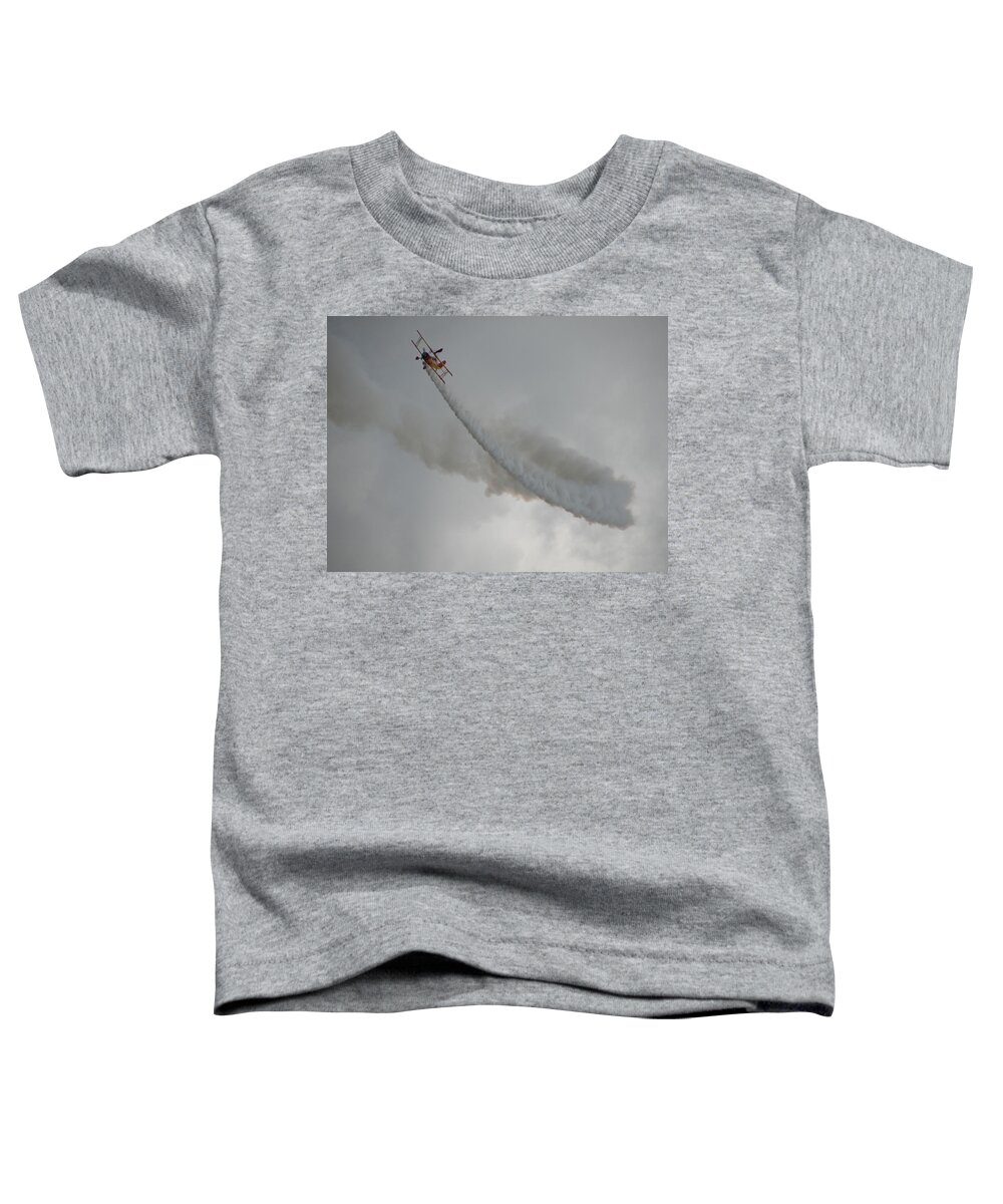 Bi Plane Toddler T-Shirt featuring the photograph Wing Walker by Randy J Heath
