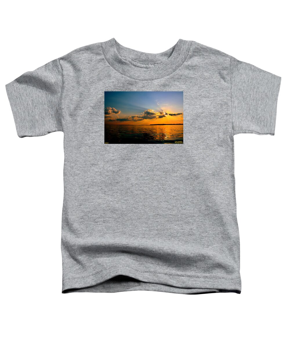 Sunset Toddler T-Shirt featuring the photograph Perfect Ending To A Perfect Day by Lisa Wooten