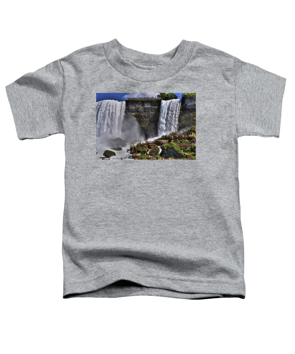 Buffalo Toddler T-Shirt featuring the photograph 011 Niagara Falls 2016 by Michael Frank Jr