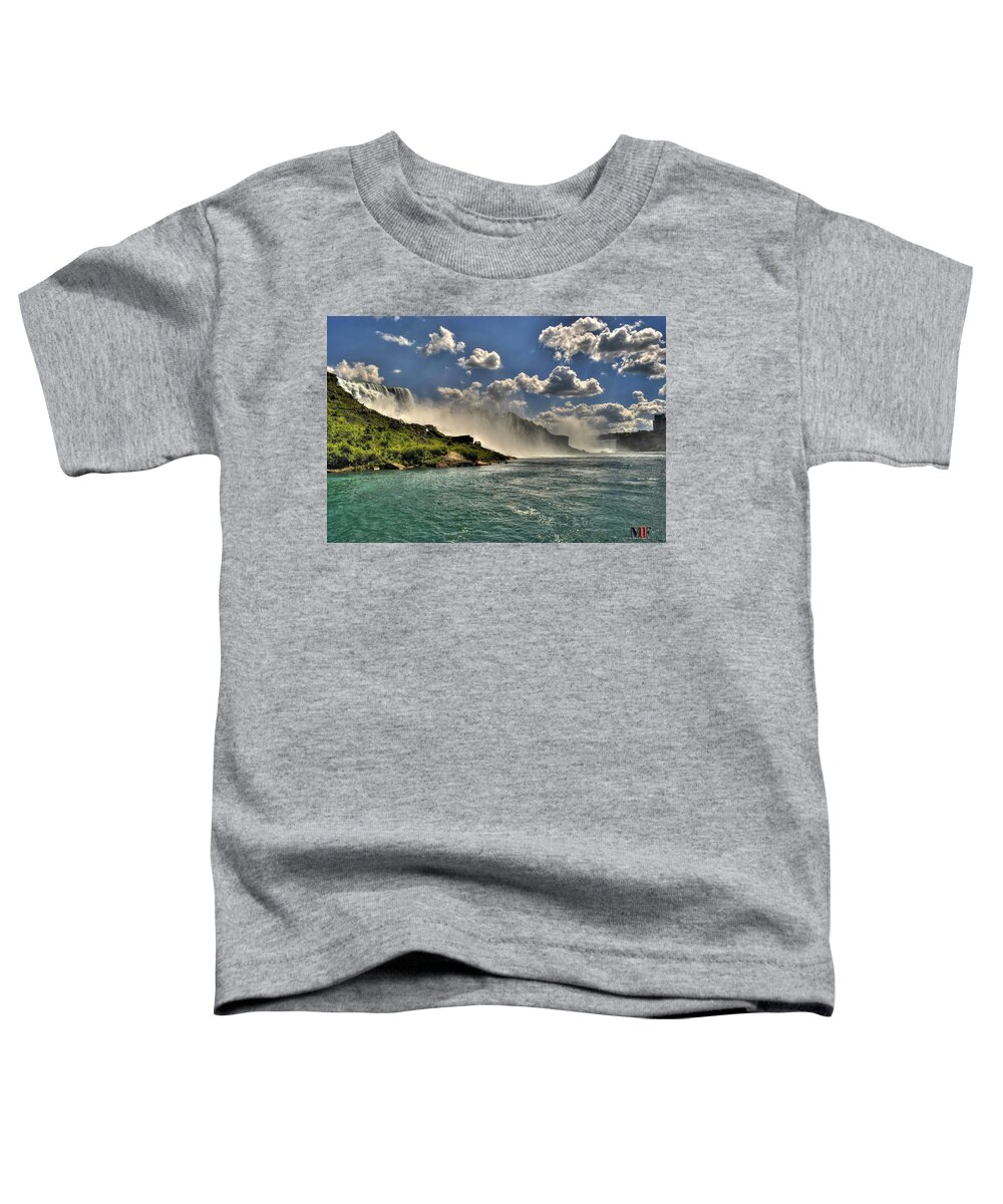 Buffalo Toddler T-Shirt featuring the photograph 07 Niagara Falls 2016 by Michael Frank Jr