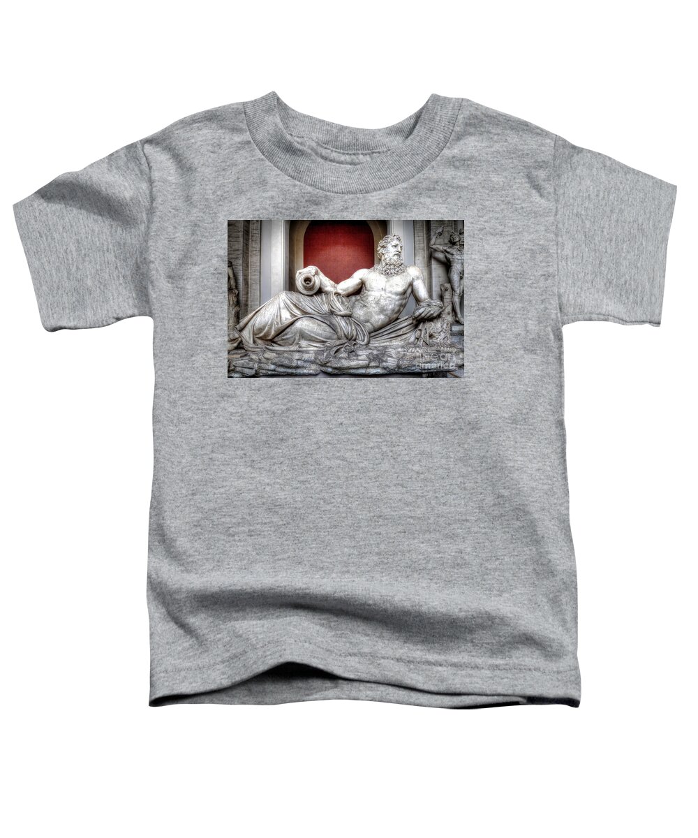 River Toddler T-Shirt featuring the photograph 0979 River Tiber - Vatican Museum by Steve Sturgill