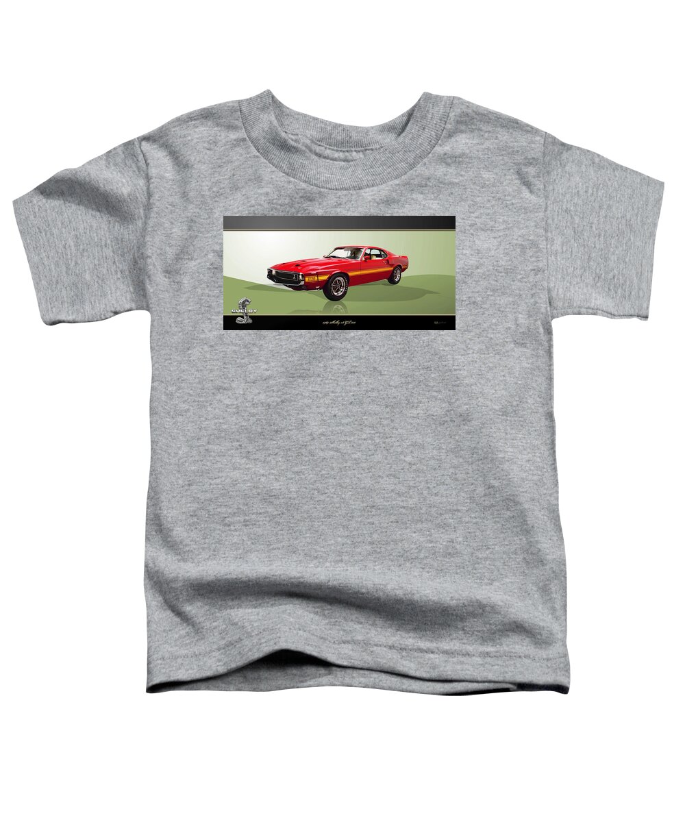 Wheels Of Fortune By Serge Averbukh Toddler T-Shirt featuring the photograph 1969 Shelby v8 GT350 by Serge Averbukh