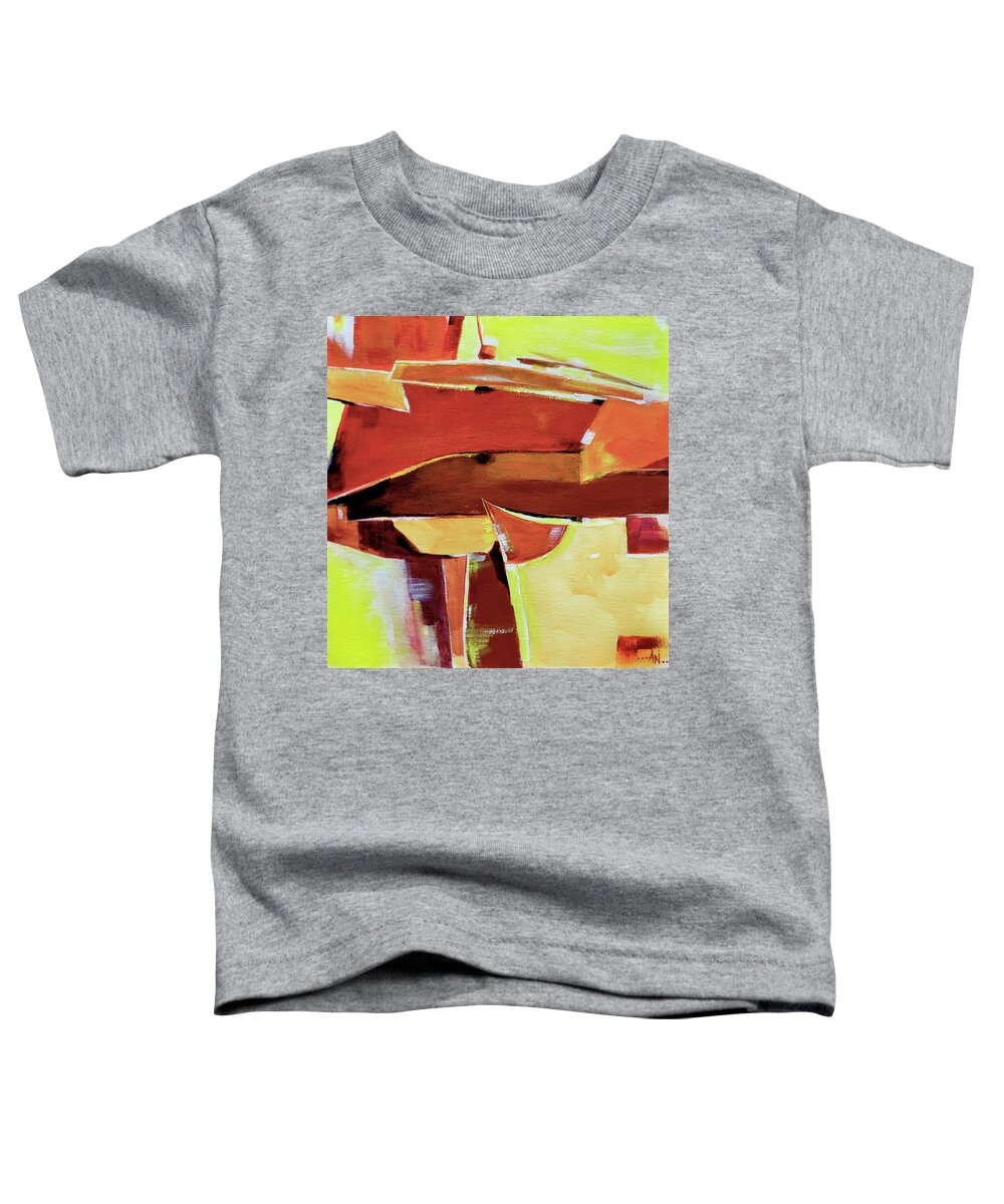 Artdeco Toddler T-Shirt featuring the painting Abstract 11 #1 by Anil Nene