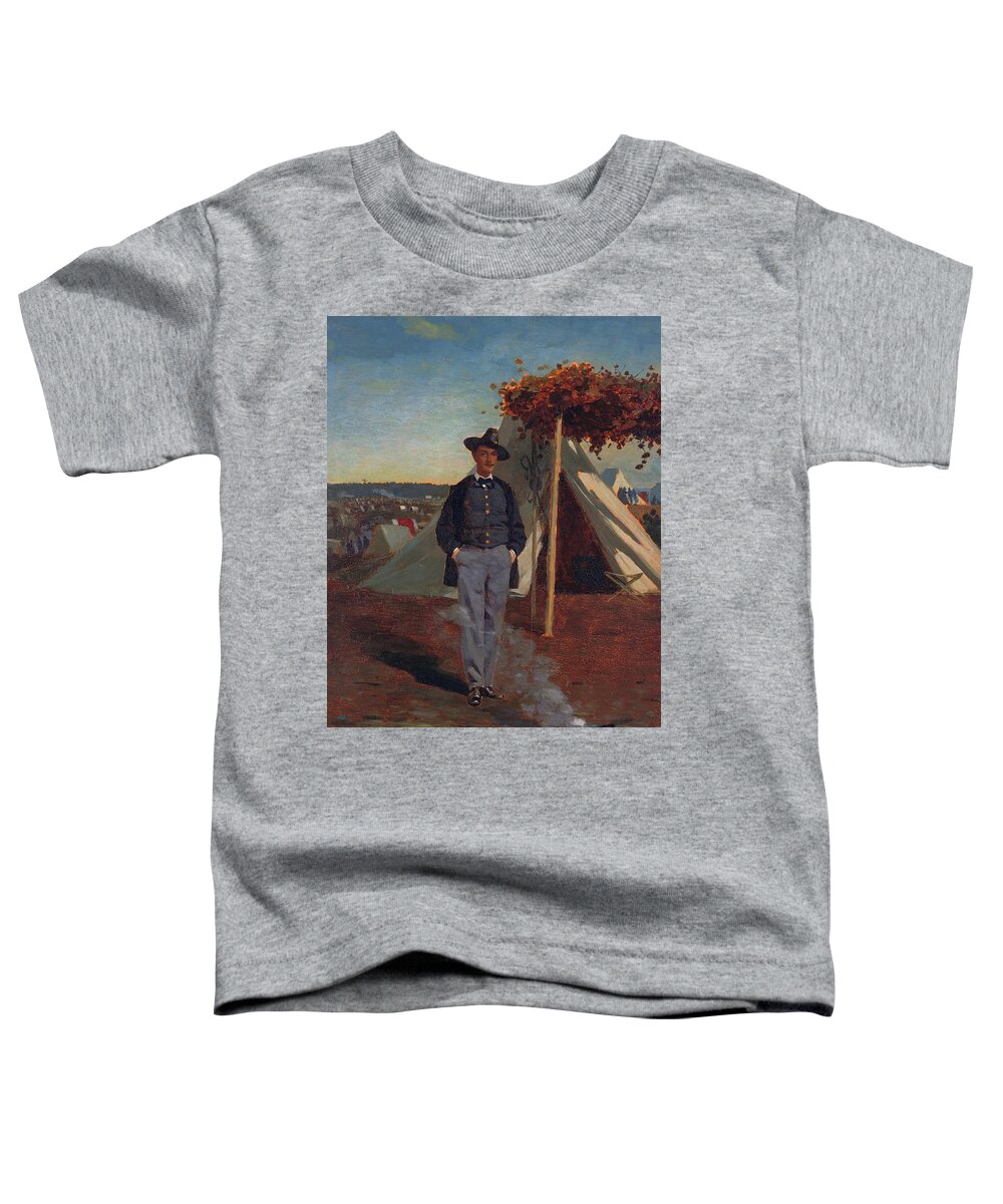 Winslow Homer Toddler T-Shirt featuring the painting Albert Post by Winslow Homer