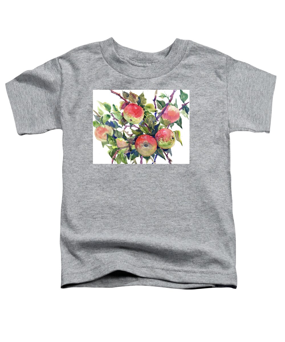 Apple Toddler T-Shirt featuring the painting Apple Tree #1 by Suren Nersisyan