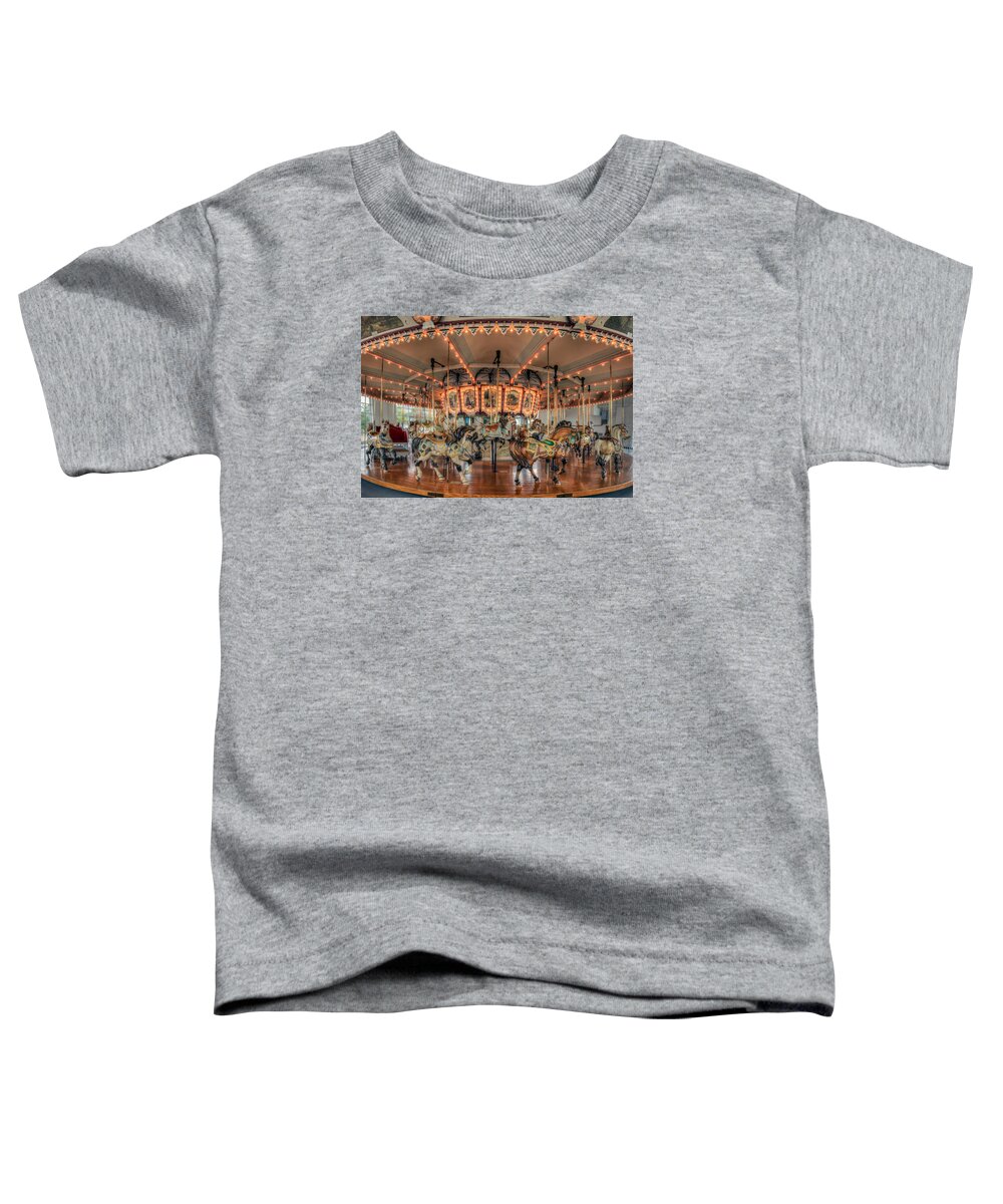 Carousel Toddler T-Shirt featuring the photograph Carousel #1 by Jerry Gammon
