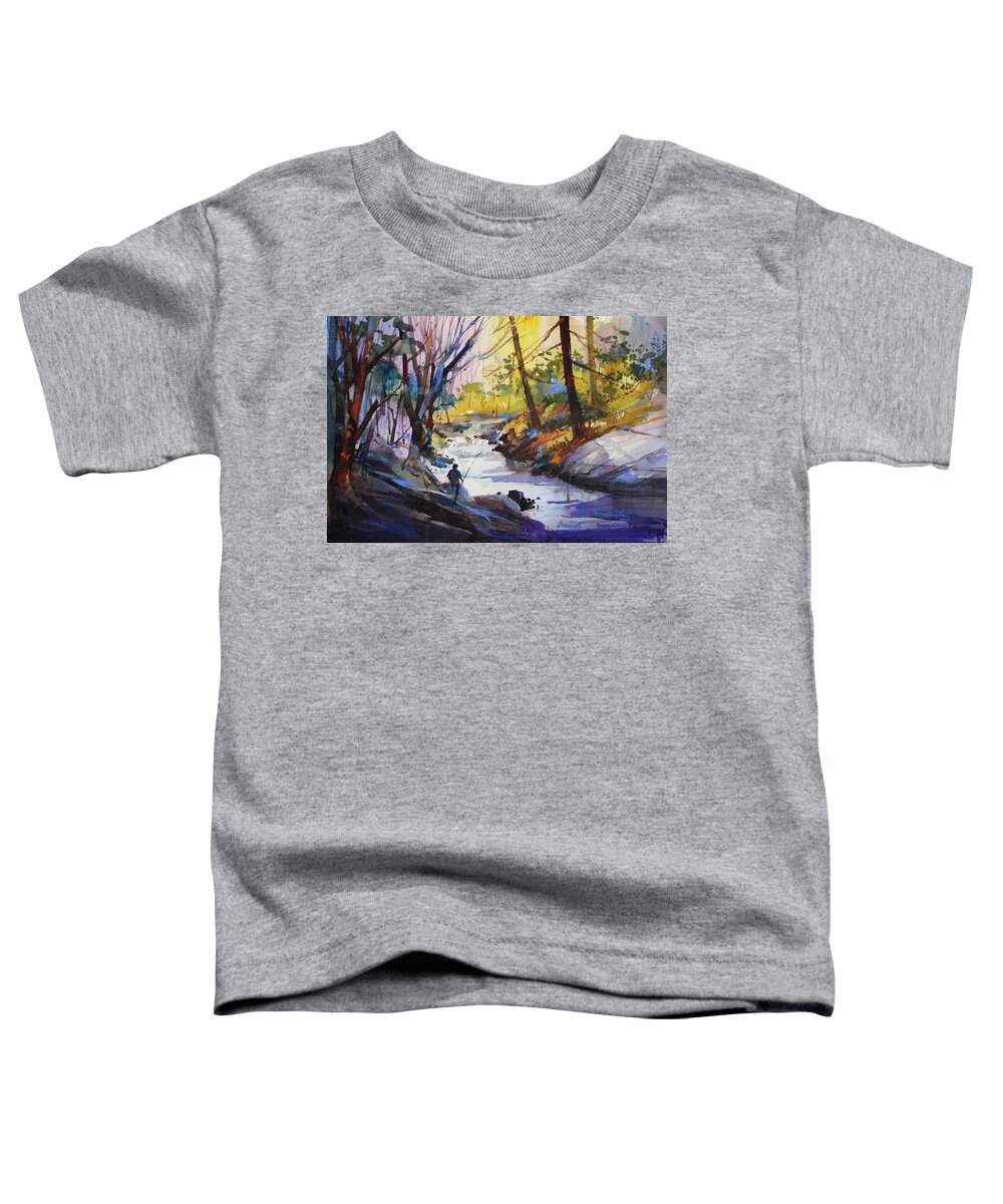 New England Scenes Toddler T-Shirt featuring the painting Enchanted Wilderness #1 by P Anthony Visco