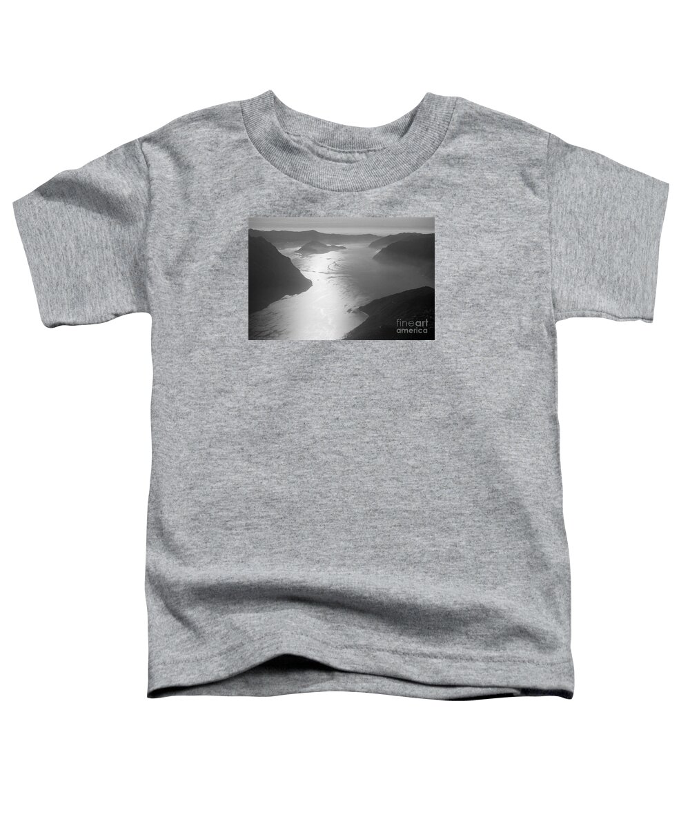Iseo Toddler T-Shirt featuring the photograph Fog over the Iseo #2 by Riccardo Mottola