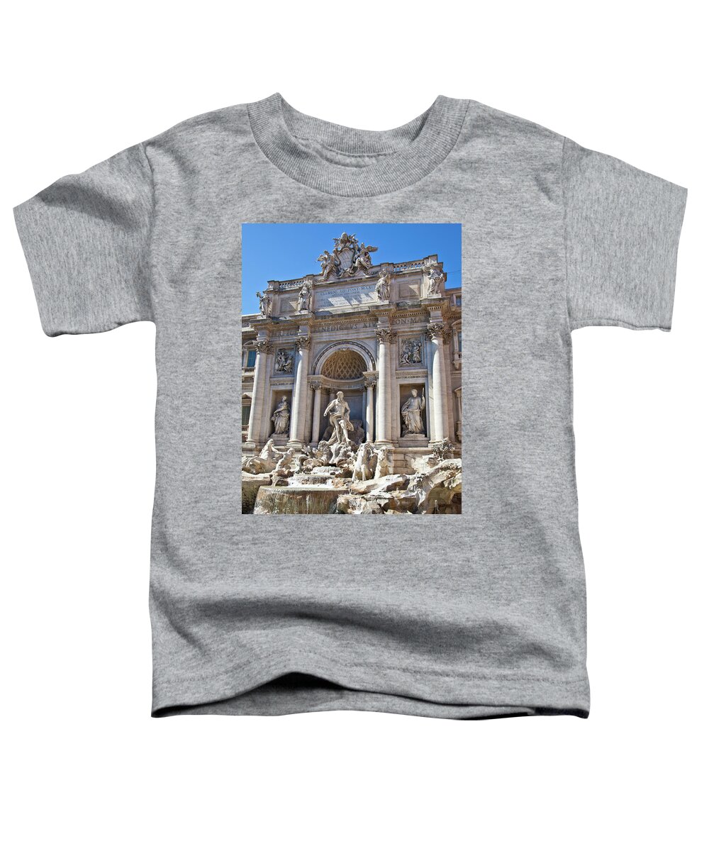 Architecture Toddler T-Shirt featuring the photograph Fontana di Trevi - Rome, Italy #1 by Paolo Modena