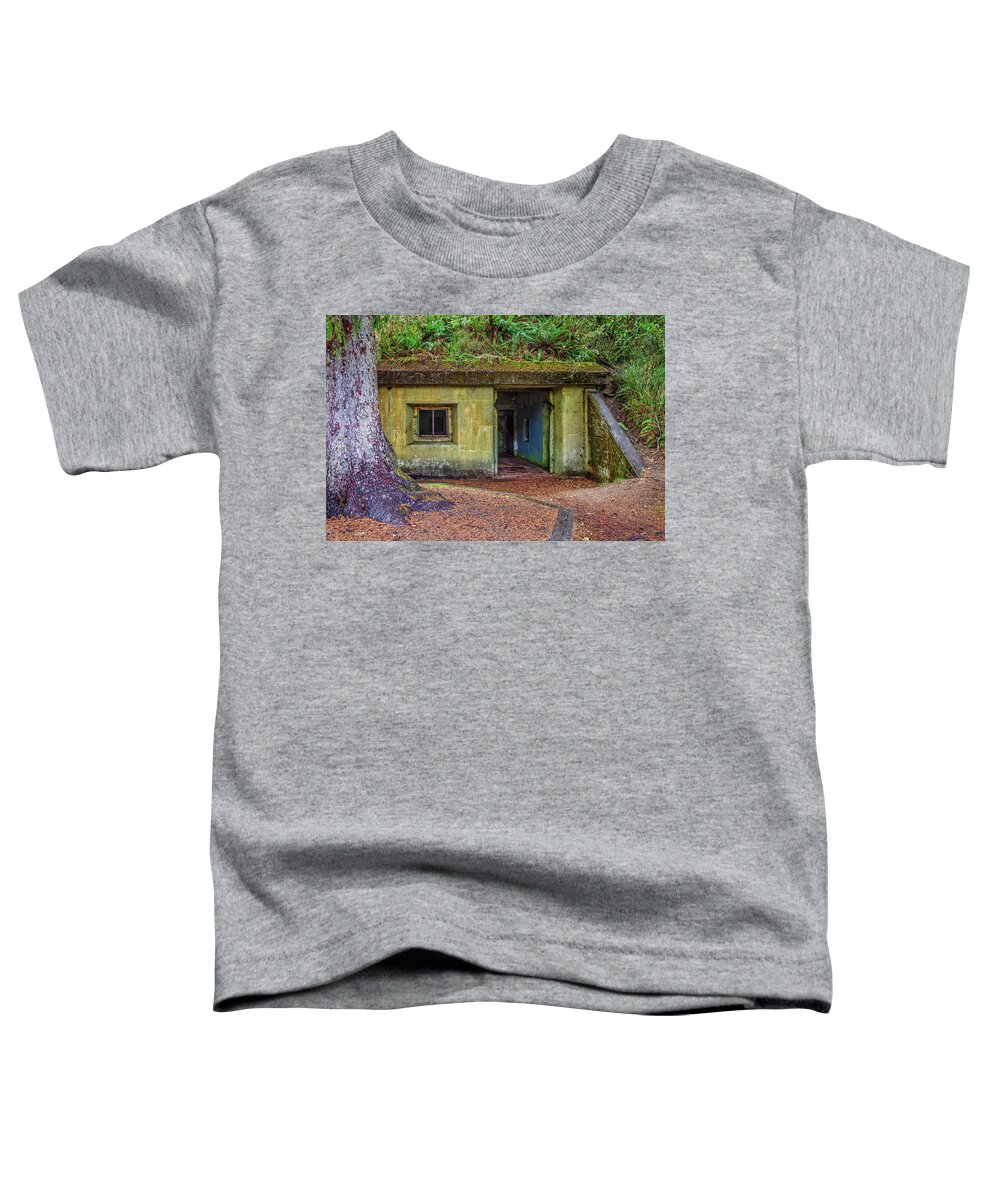Army Toddler T-Shirt featuring the photograph Fort Stevens Bunker #1 by Diana Powell