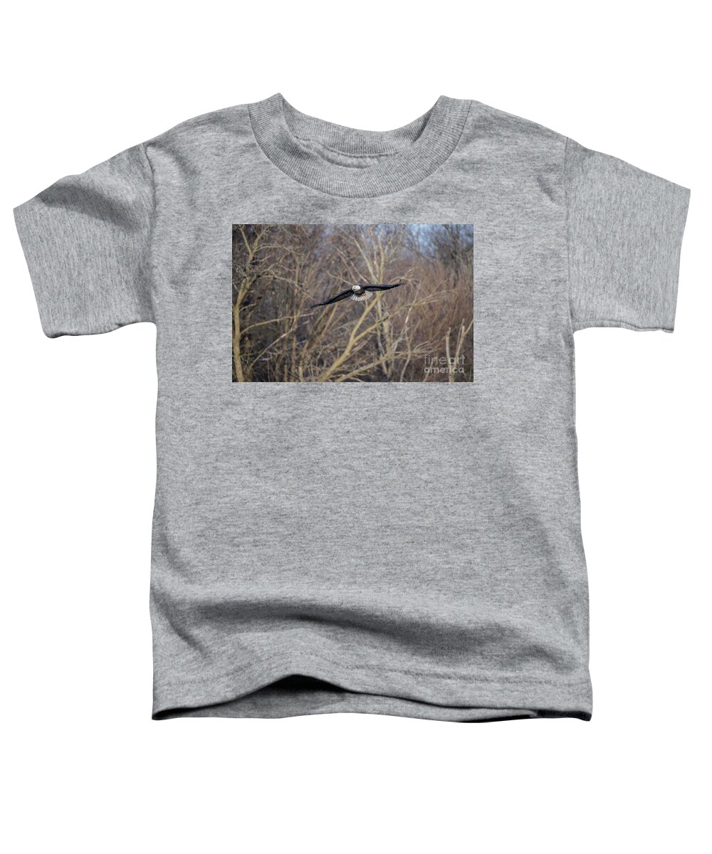 Fox River Toddler T-Shirt featuring the photograph Fox River Eagles #1 by David Bearden