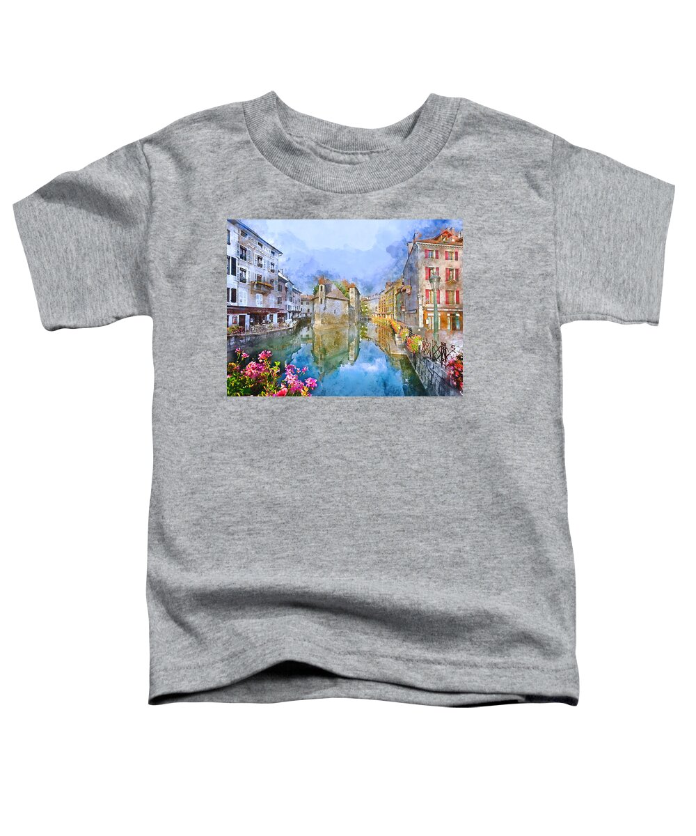 France Toddler T-Shirt featuring the mixed media France by Marvin Blaine