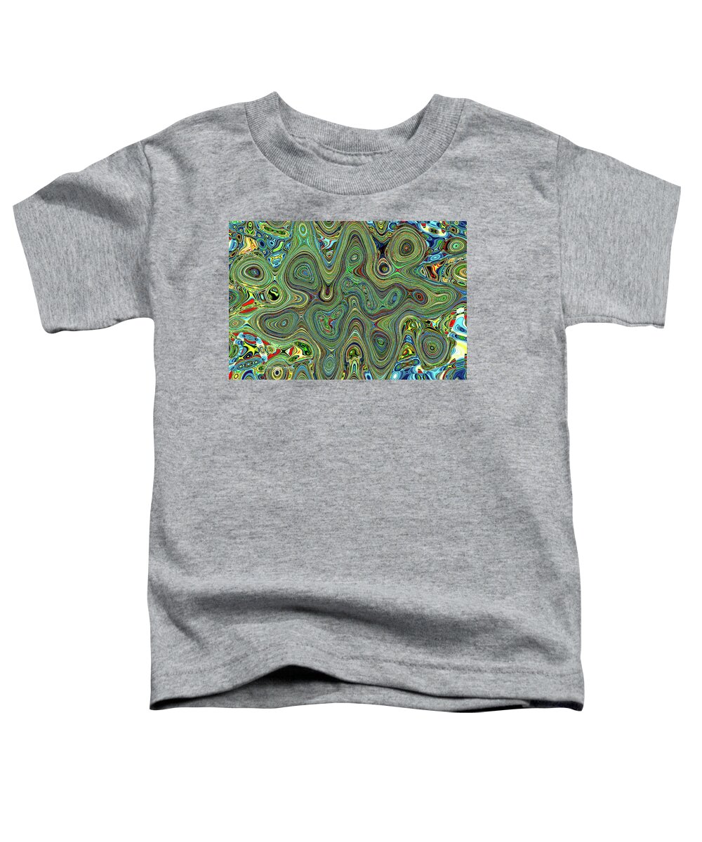 Green Thing Abstract Toddler T-Shirt featuring the digital art Green Thing Abstract #1 by Tom Janca