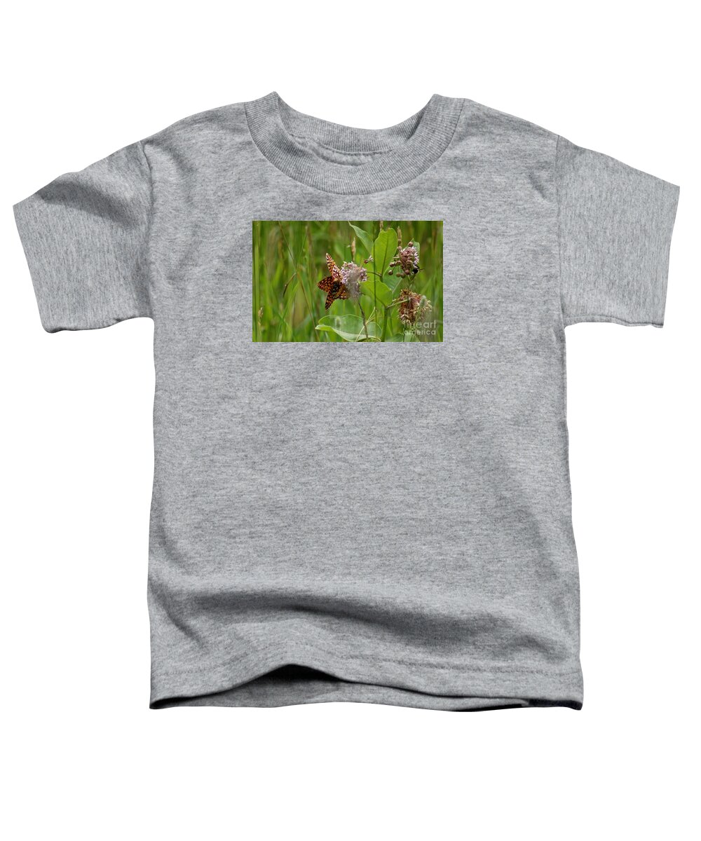 Butterflies Toddler T-Shirt featuring the photograph Hanging with friends #1 by Deena Withycombe