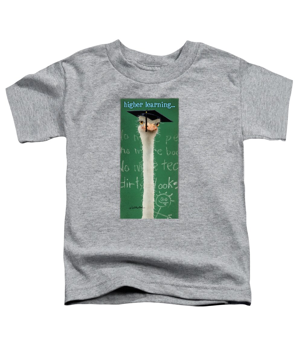 Will Bullas Toddler T-Shirt featuring the painting Higher Learning... #3 by Will Bullas