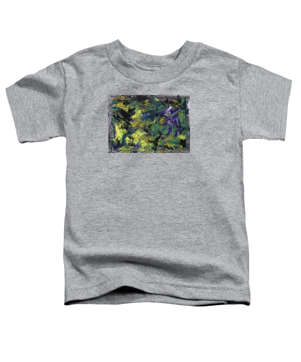 Abstract Toddler T-Shirt featuring the painting Jesse Caramel by Julius Hannah