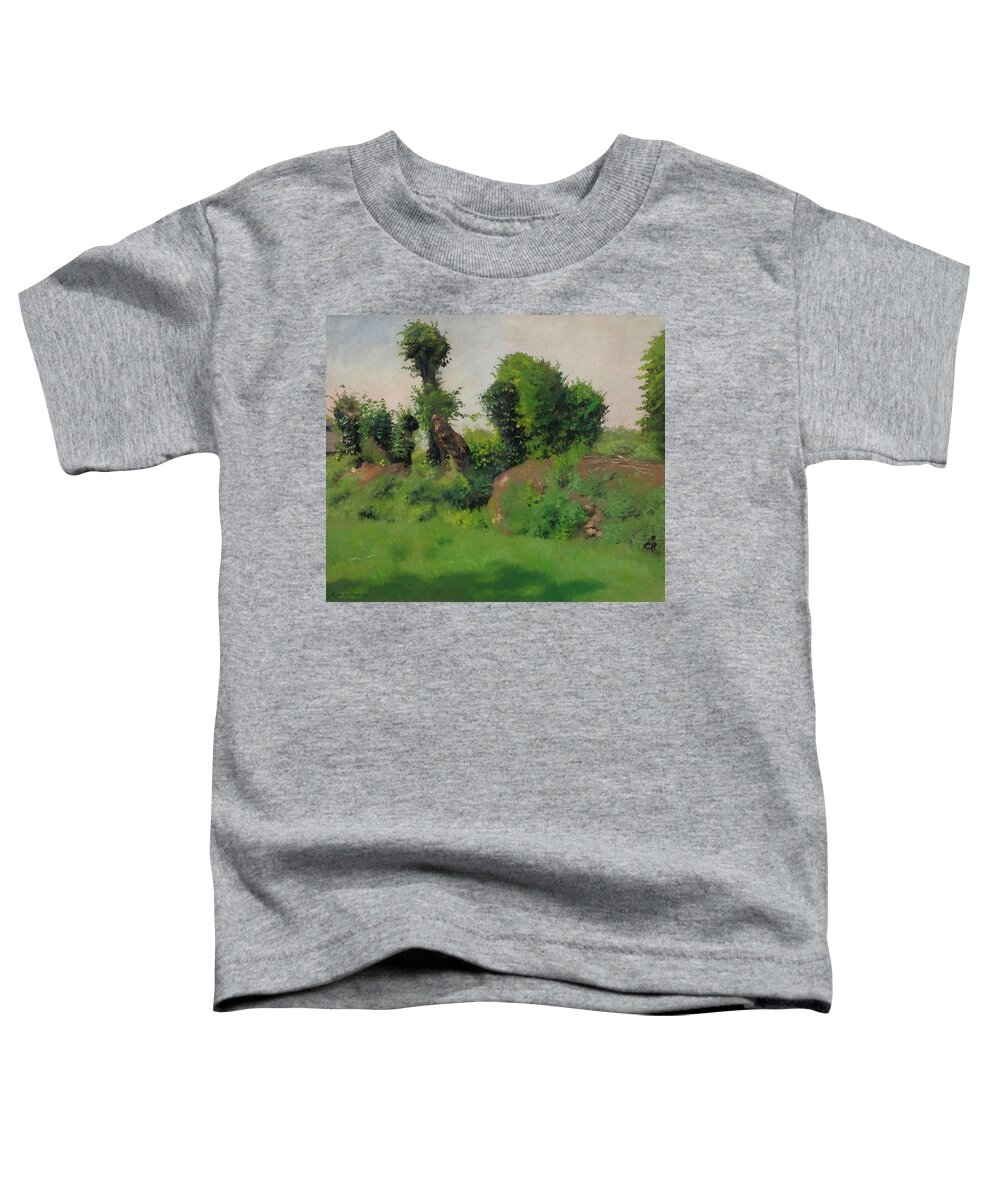 Vallotton Toddler T-Shirt featuring the painting La haie Honfleur #1 by MotionAge Designs