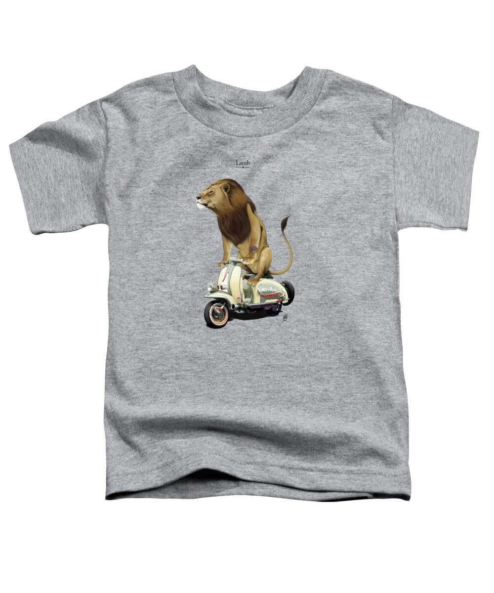 Illustration Toddler T-Shirt featuring the digital art Lamb #1 by Rob Snow