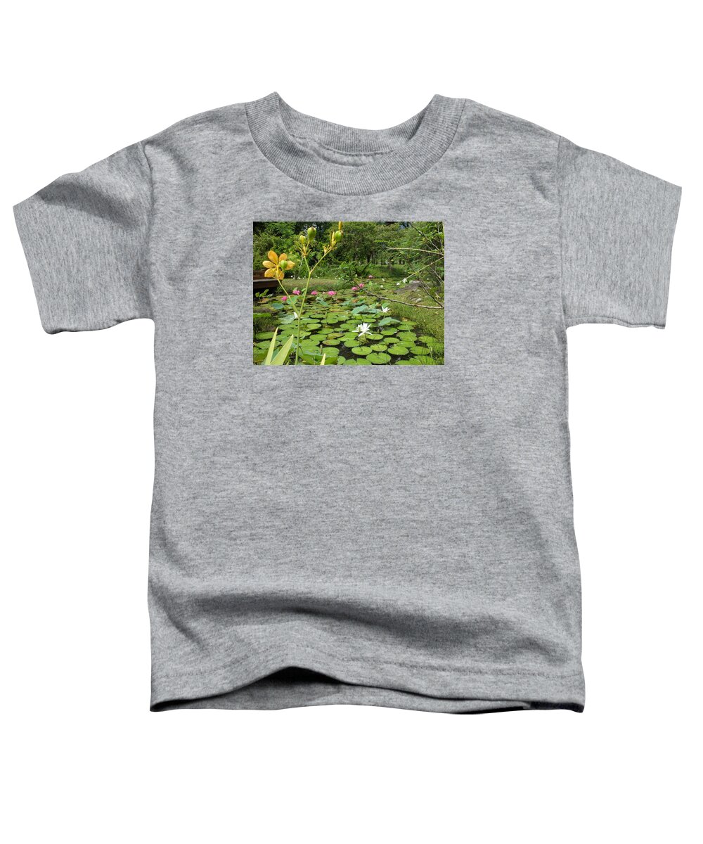Nenufares Toddler T-Shirt featuring the photograph Nenufares #2 by Tomas Castano