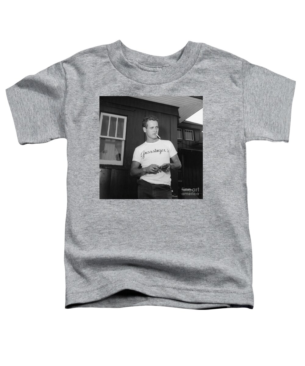 Actor Toddler T-Shirt featuring the photograph Paul Newman #1 by Dick Hanley