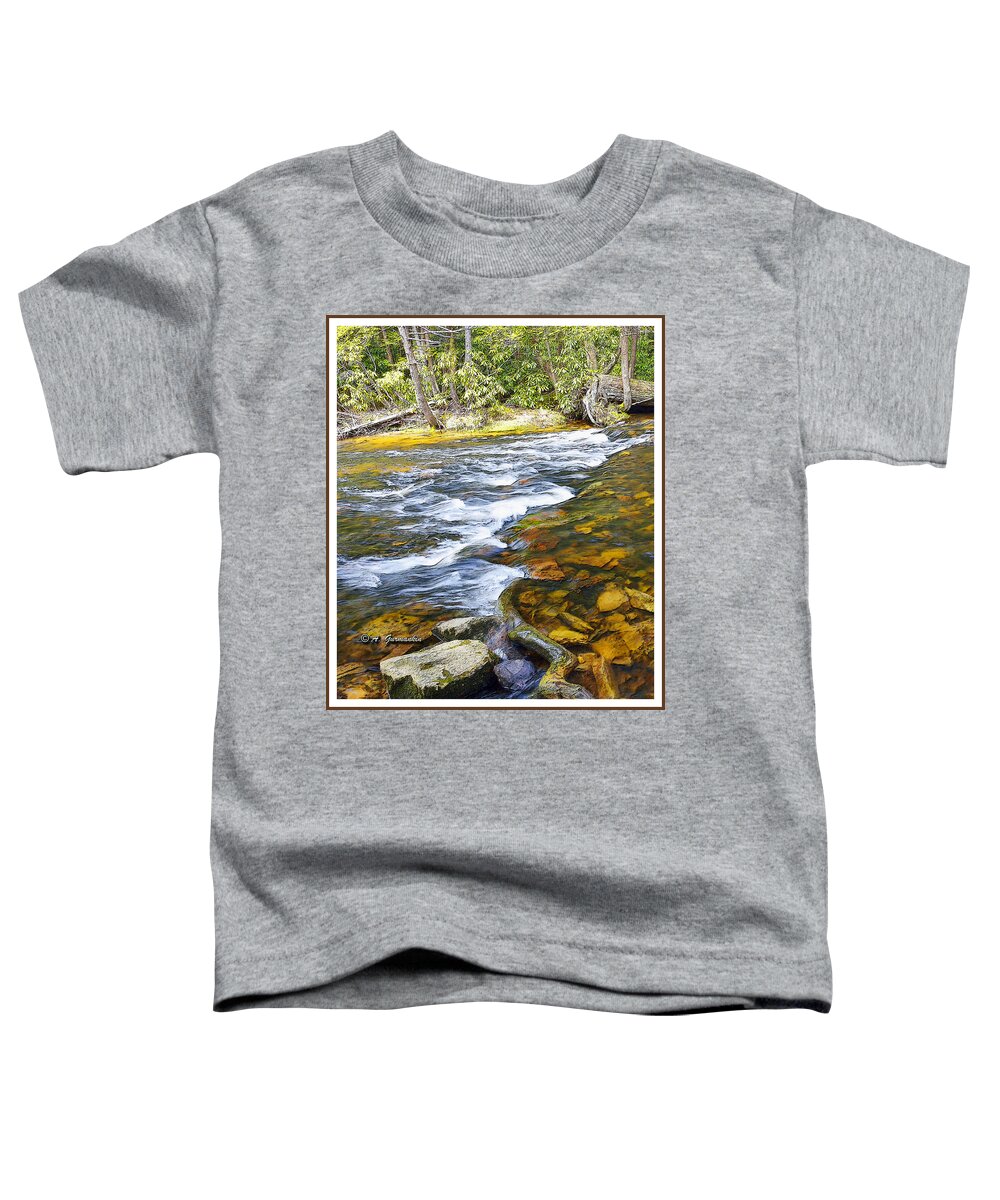 Pennsylvania Toddler T-Shirt featuring the photograph Pennsylvania Mountain Stream by A Macarthur Gurmankin