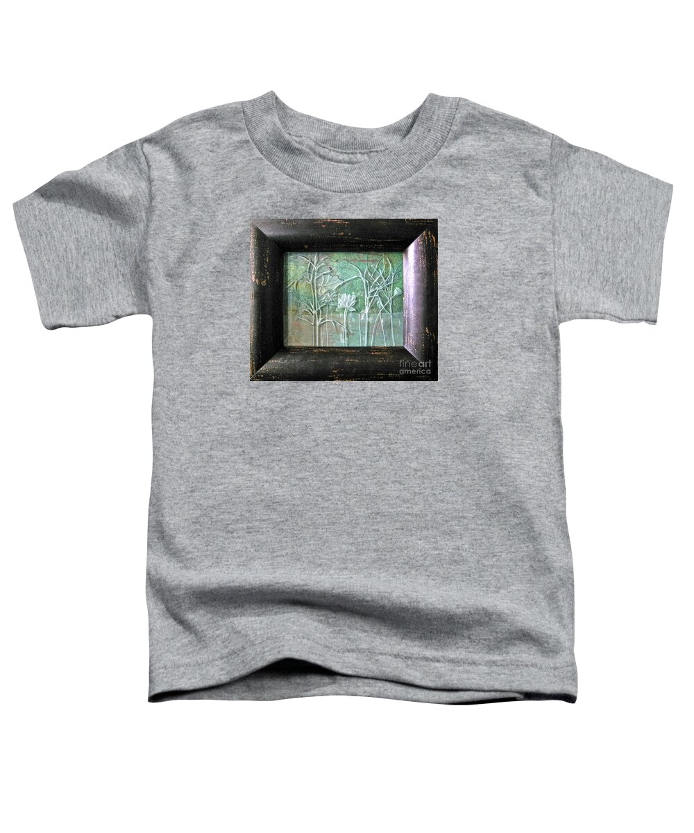 Plants Toddler T-Shirt featuring the glass art Pond #1 by Alone Larsen