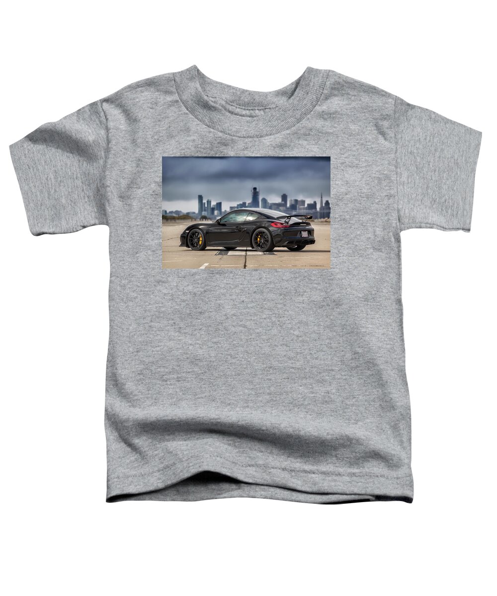 Cars Toddler T-Shirt featuring the photograph #Porsche #Cayman #GT4 #1 by ItzKirb Photography