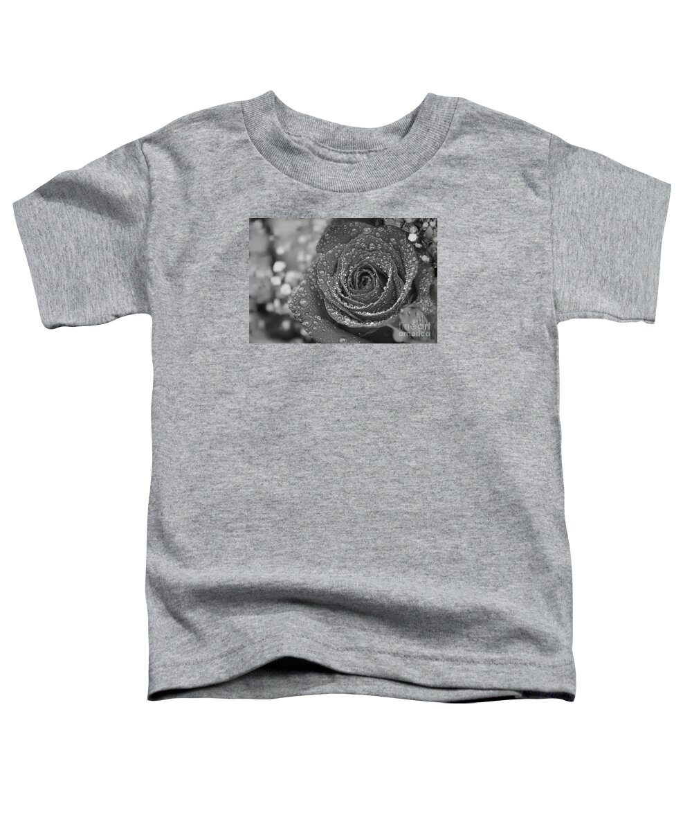 Rose In Black And White Toddler T-Shirt featuring the photograph Rose #2 by Olga Hamilton
