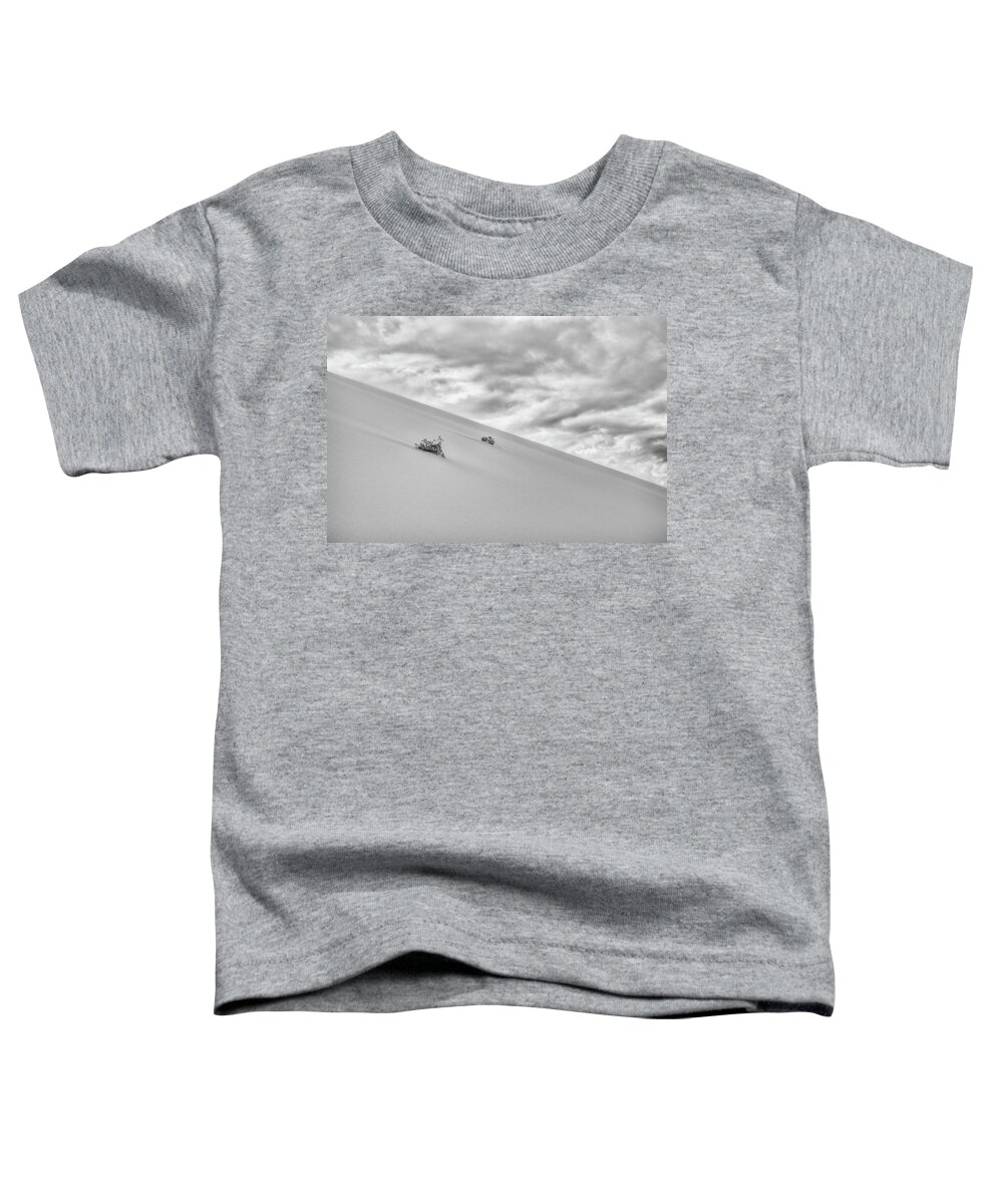 Gobi Toddler T-Shirt featuring the photograph Sand and Clouds #1 by Hitendra SINKAR